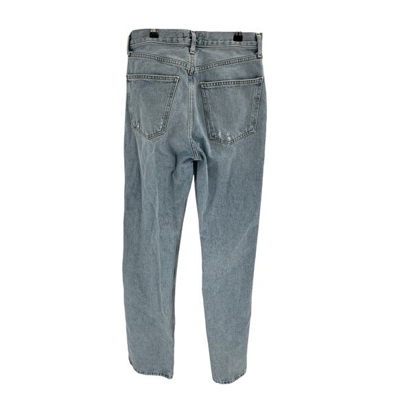 Agolde 'Lana' Blue Cotton Straight Denim Jean Size 26 - Picture 3 of 4